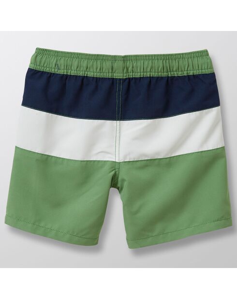 Short de bain Colo block vert/nuit/blanc