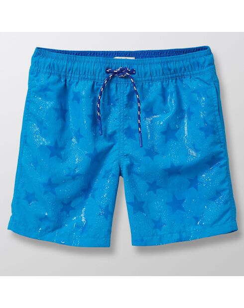 Short de bain étoiles magiques bleu clair