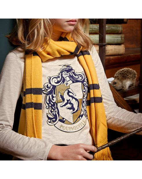 Echarpe en Coton & Cachemire Collection Harry Potter jaune/noir