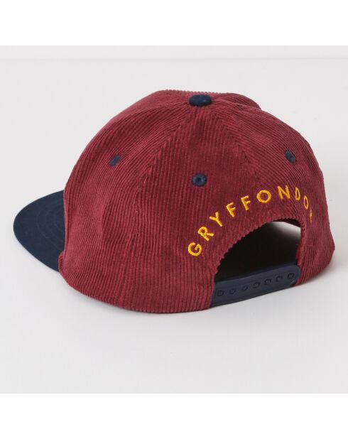 Casquette en Velours Collection Harry Potter bordeaux/marine
