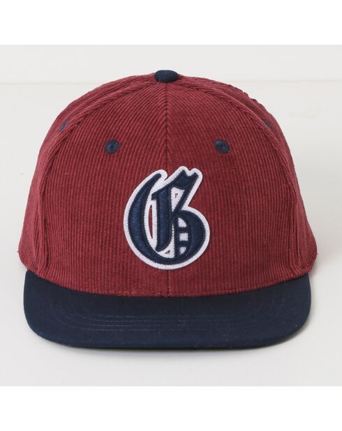 Casquette en Velours Collection Harry Potter bordeaux/marine