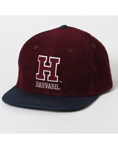 Casquette en Velours Collection Exclusive Harvard bordeaux