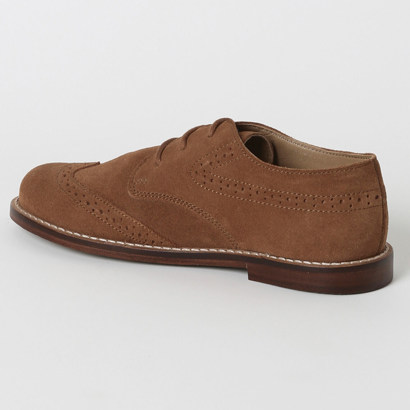 Richelieus en Velours de Cuir marron foncé Vente privée Cyrillus