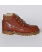 Bottines trappeur en Cuir marron cognac