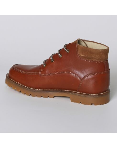 Bottines trappeur en Cuir marron cognac