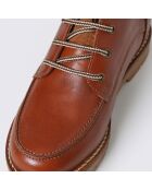 Bottines trappeur en Cuir marron cognac