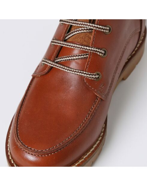 Bottines trappeur en Cuir marron cognac