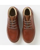 Bottines trappeur en Cuir marron cognac