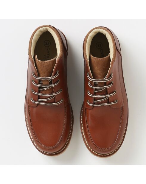 Bottines trappeur en Cuir marron cognac