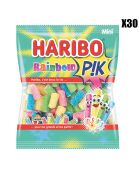 Caja de 30 bolsas de caramelos Mini Rainbow Pik