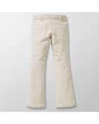 Pantalon en Velours  de Coton beige crème