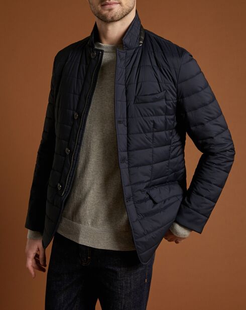 Blazer matelassé bleu foncé