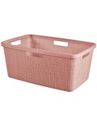 Corbeille à linge Jute 46L rose