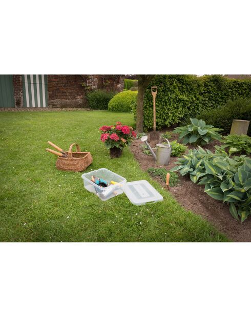 2 Boîtes Handy 12L transparentes