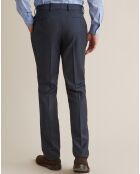 Pantalon de costume 100% Laine bleu foncé