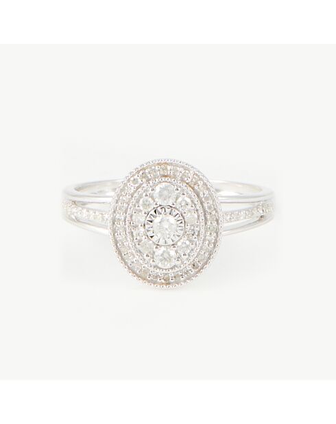 Bague Mélinée Diamants 0.33 ct or blanc