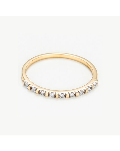 Bague Anatolia Diamants 0.045 ct or jaune