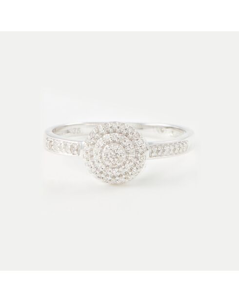 Lucinda 0.142 ct witgouden diamanten ring