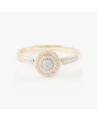 Bague Lucinda Diamants 0.142 ct or jaune