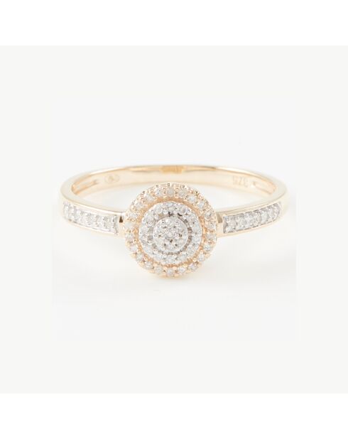 Bague Lucinda Diamants 0.142 ct or jaune