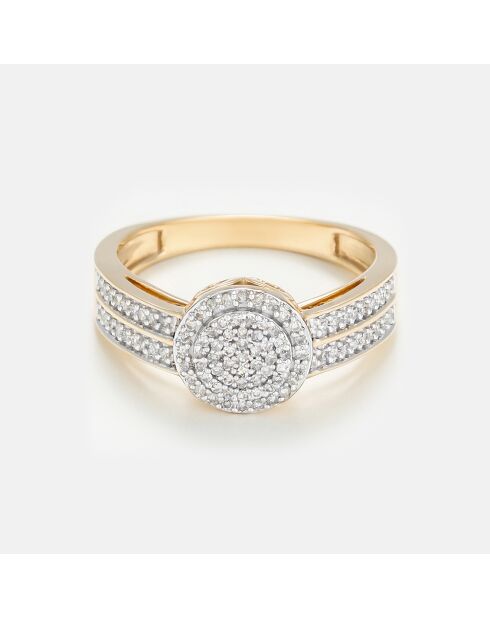 Bague  First Love Diamants 0.22 ct or jaune