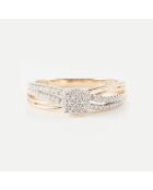 Rosalia Diamantring 0,17 Karat Gelbgold