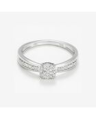 Bague Romantic Diamants 0.15 ct or blanc