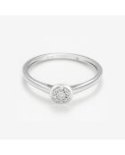 Bague Ava Diamants 0.045 ct or blanc