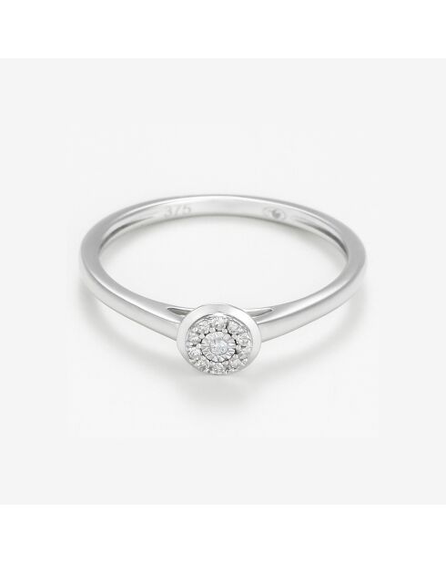 Bague Ava Diamants 0.045 ct or blanc