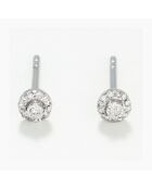 Boucles d'oreilles Rosabella Diamants 0.06 ct Or Blanc