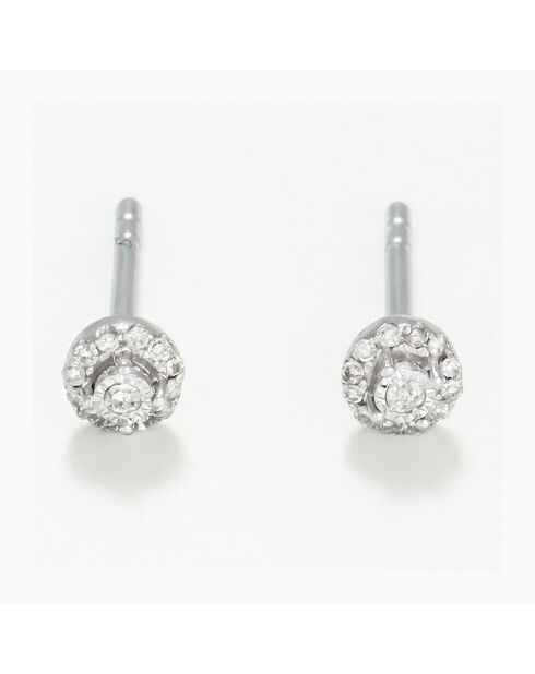 Rosabella Ohrringe Diamanten 0,06 ct Weißgold