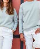 Sweat mixte Collection One For Two gris moyen chiné