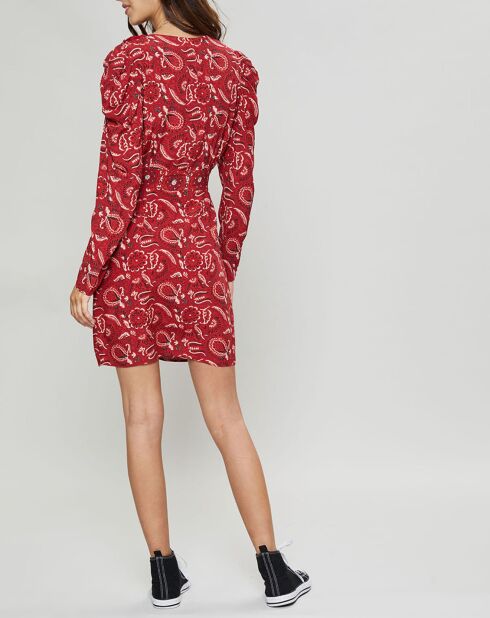 Robe Cennet imprimée rouge