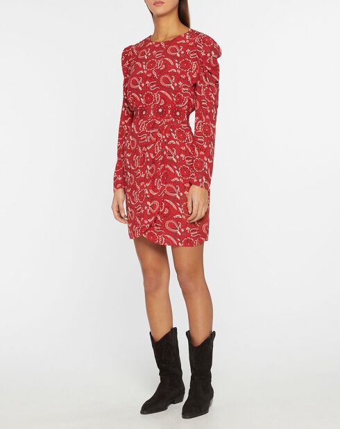 Robe Cennet imprimée rouge