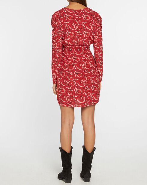 Robe Cennet imprimée rouge