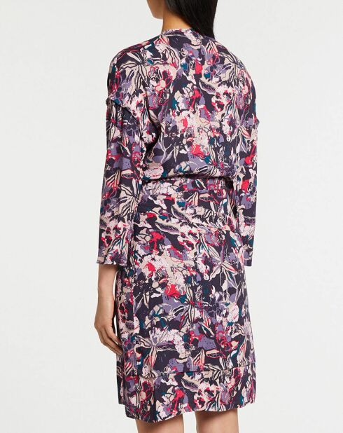 Robe Clavie imprimée rose/violet