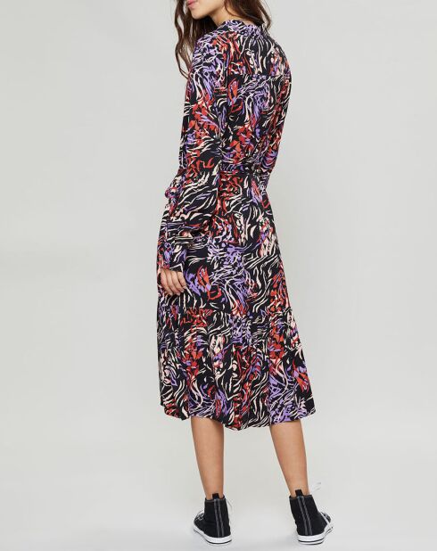 Robe Claudia noir/multicolore