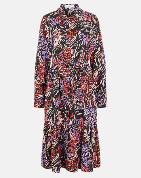 Robe Claudia noir/multicolore