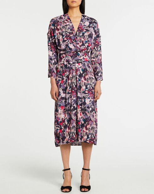Robe Cherry imprimée rose/violet