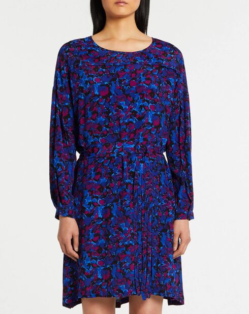 Robe Carelle imprimée bleu/violet