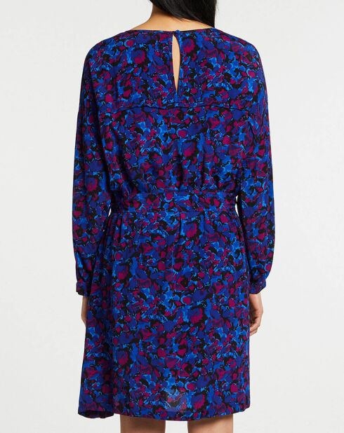 Robe Carelle imprimée bleu/violet
