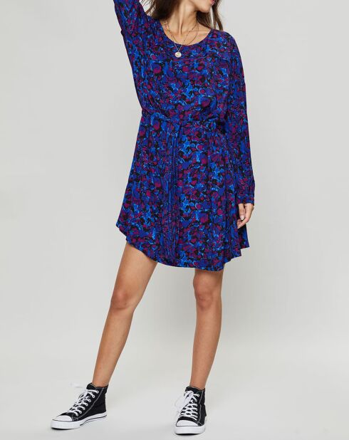 Robe Carelle imprimée bleu/violet