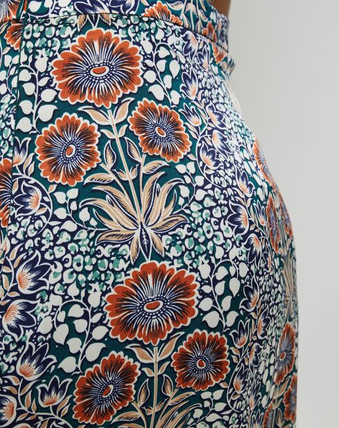 Fiona grüner bedruckter Rock