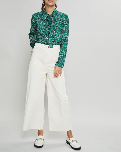 Chemise Loïcia imprimée verte
