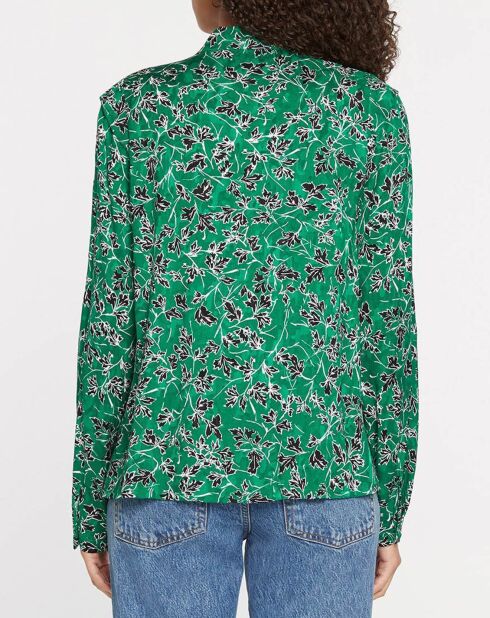 Chemise Loïcia imprimée verte
