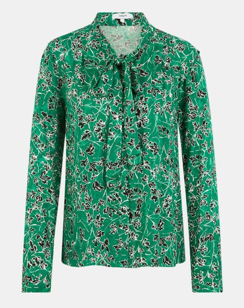 Chemise Loïcia imprimée verte