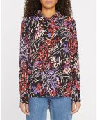 Blouse Loubna imprimée noir/multicolore