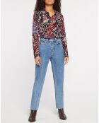 Blouse Loubna imprimée noir/multicolore