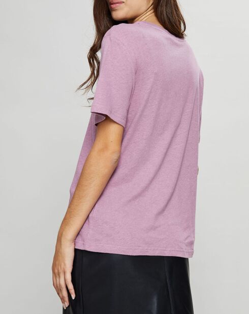 T-Shirt en Lin & Coton Marite violet