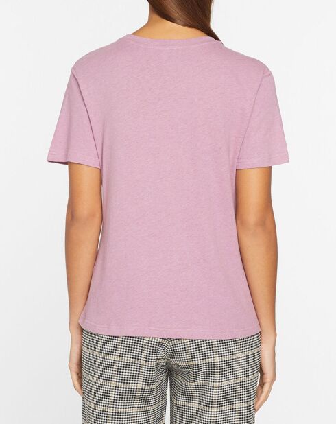 T-Shirt en Lin & Coton Marite violet